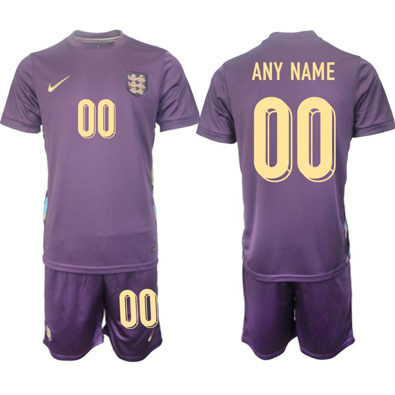 Men 2024-2025 Season England away purple customized Soccer Jersey